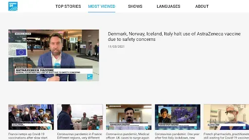 Скриншот 2 — FRANCE 24 - Android TV