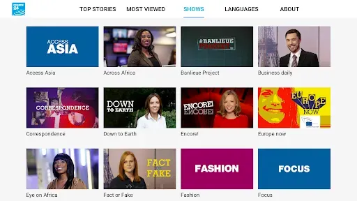 Скриншот 3 — FRANCE 24 - Android TV