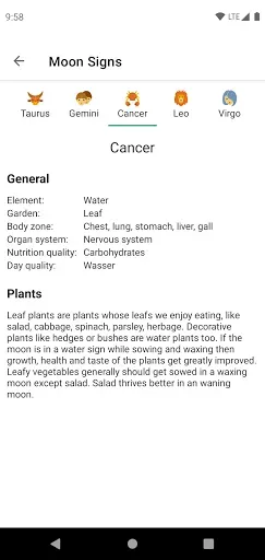 Скриншот 4 — Moon Calendar - Moony