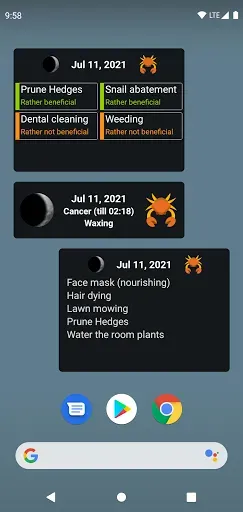Скриншот 6 — Moon Calendar - Moony