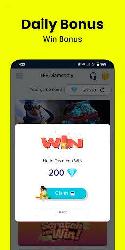 Скриншот 3 — Diamondly: Play Win FFDiamonds