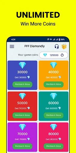 Скриншот 4 — Diamondly: Play Win FFDiamonds