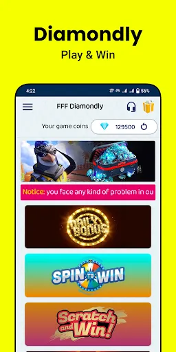 Скриншот 8 — Diamondly: Play Win FFDiamonds