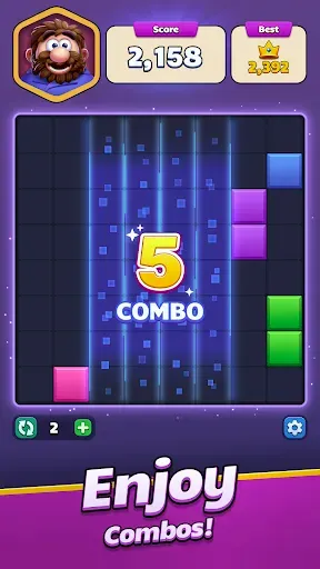 Скриншот 2 — Block Rush: Block Puzzle Game
