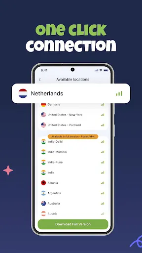 Скриншот 3 — India VPN - Private Turbo Fast