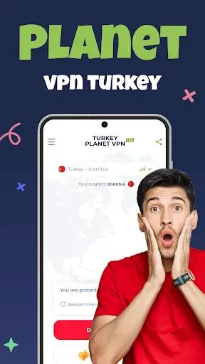 Скриншот 1 — Turkey VPN - Fast Turbo Proxy