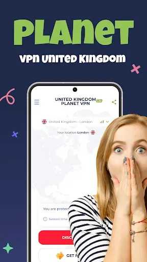 Скриншот 1 — VPN UK - Private Turbo Proxy