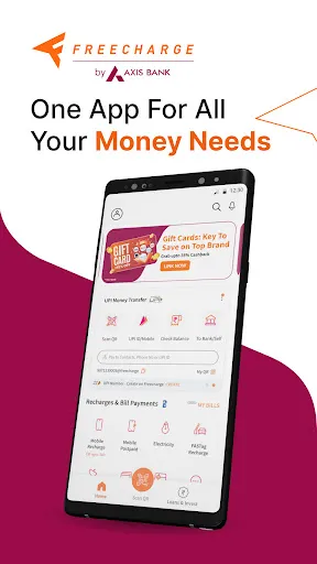 Скриншот 1 — Freecharge UPI & Bill Payments