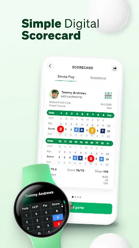 Скриншот 1 — Golf GameBook Scorecard & GPS