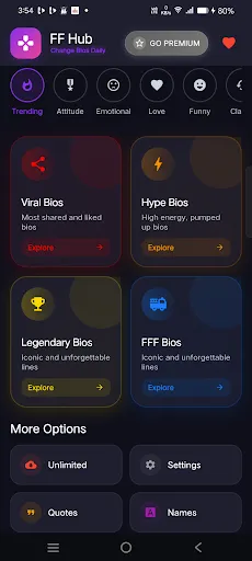 Скриншот 2 — FF Pro Bio Codes for Free Fire