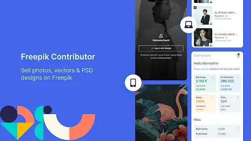 Скриншот 1 — Freepik Contributor