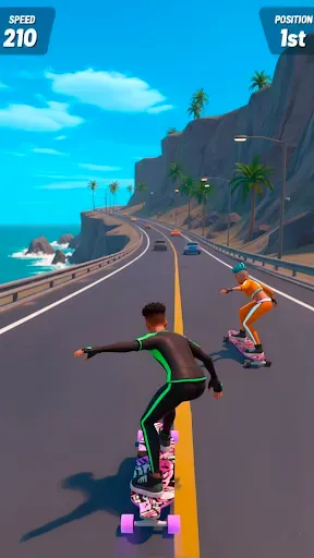 Скриншот 3 — Downhill Skate Race ― Гонки