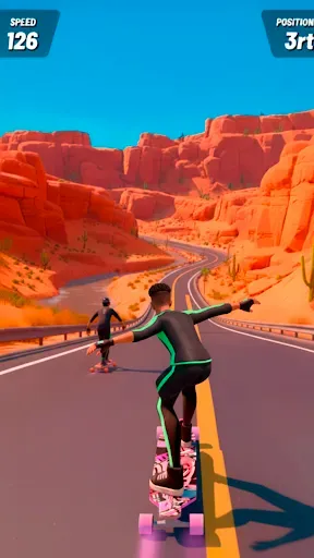 Скриншот 4 — Downhill Skate Race ― Гонки