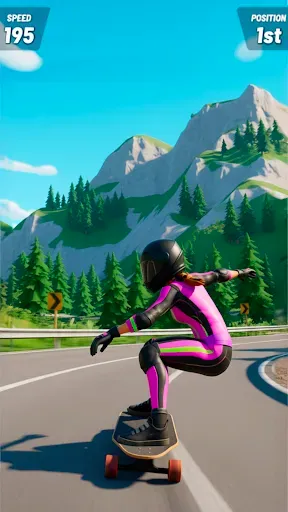 Скриншот 5 — Downhill Skate Race ― Гонки