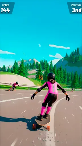 Скриншот 6 — Downhill Skate Race ― Гонки