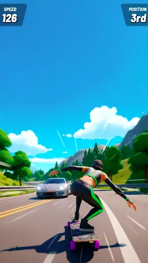 Скриншот 7 — Downhill Skate Race ― Гонки