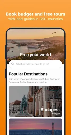 Скриншот 1 — Freetour.com - travel app