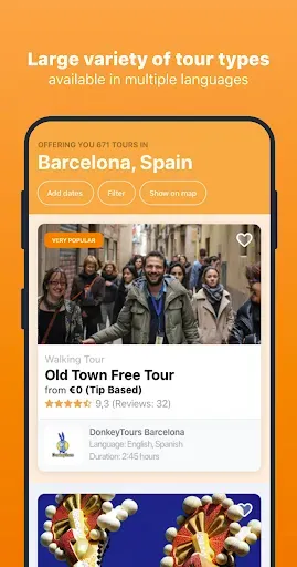 Скриншот 2 — Freetour.com - travel app