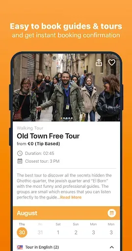Скриншот 4 — Freetour.com - travel app