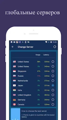 Скриншот 2 — VPN Proxy - Proxy Master