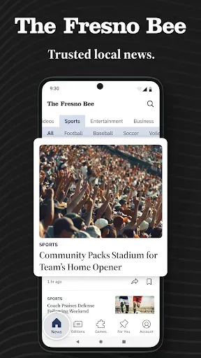 Скриншот 1 — Fresno Bee News: Central, CA