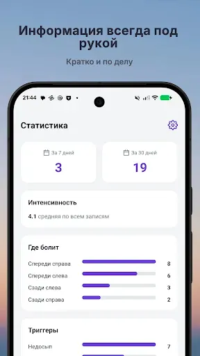 Скриншот 4 — Дневник головной боли
