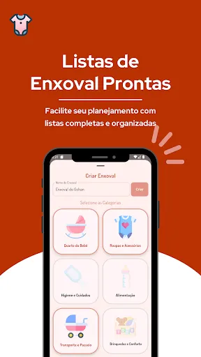 Скриншот 1 — Vem Bebê: Lista de Enxoval