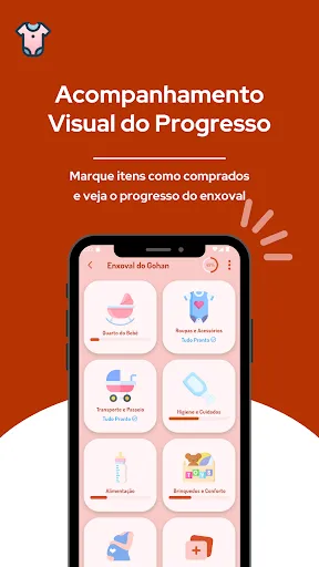 Скриншот 3 — Vem Bebê: Lista de Enxoval