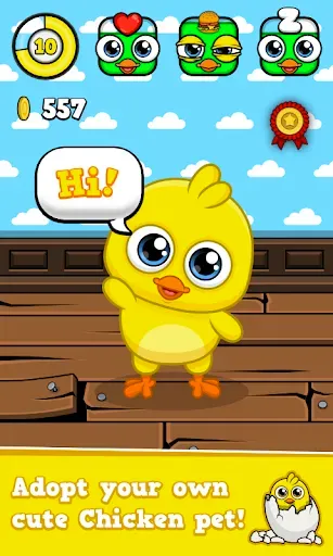 Скриншот 6 — My Chicken - Virtual Pet Game