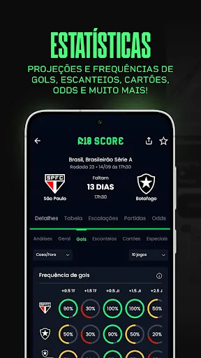 Скриншот 2 — R10 Score - Resultados ao vivo