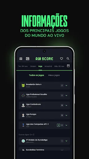 Скриншот 3 — R10 Score - Resultados ao vivo
