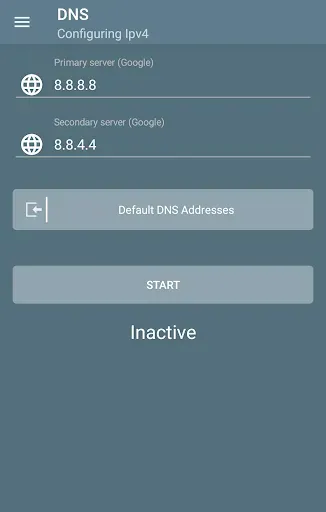 Скриншот 1 — DNS Changer - IPv4/IPv6