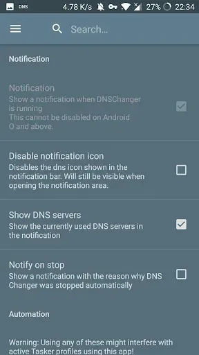 Скриншот 5 — DNS Changer - IPv4/IPv6