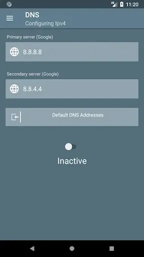 Скриншот 6 — DNS Changer - IPv4/IPv6
