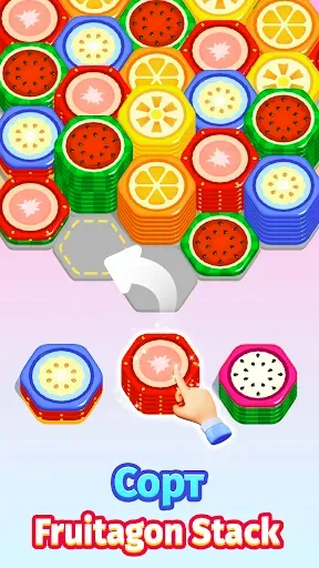 Скриншот 1 — Fruitagon: Stack Sort