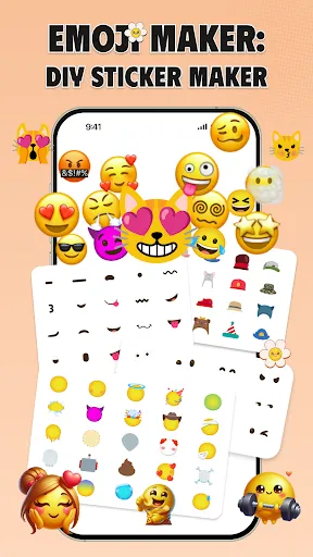 Скриншот 1 — Emoji Maker: DIY sticker maker