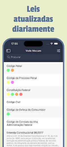 Скриншот 1 — Vade Mecum 2026 Direito Brasil