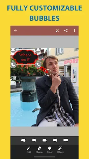 Скриншот 1 — Photo Talks: Meme Text Bubbles