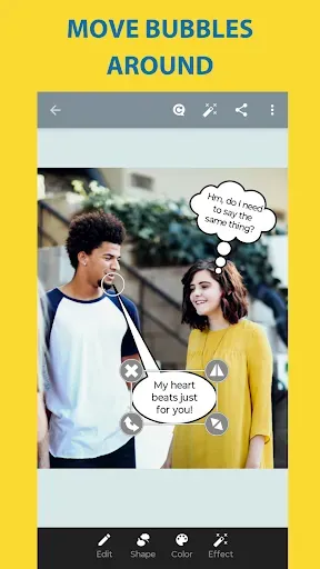 Скриншот 2 — Photo Talks: Meme Text Bubbles