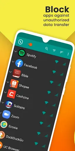 Скриншот 2 — DataGuard No Root Firewall, In