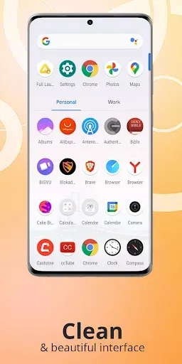 Скриншот 1 — Full Launcher: Fresh & Clean