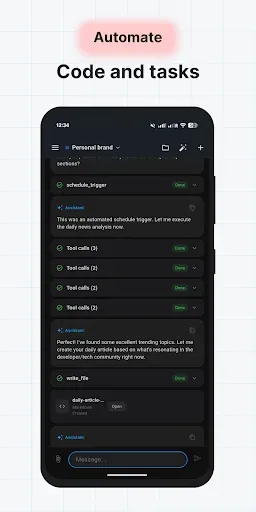 Скриншот 4 — LikeClaw AI Agent & Automation