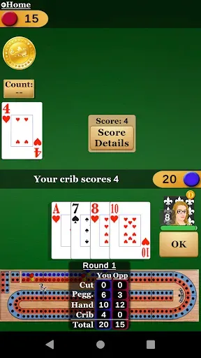 Скриншот 5 — Cribbage Pro Online!