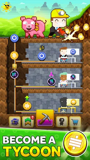 Скриншот 1 — Bitcoin Miner Idle Tycoon Game