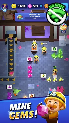 Скриншот 1 — Idle Mine! Tycoon Mining Game