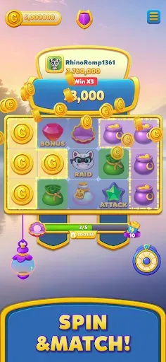 Скриншот 1 — Glitter Go! Spin & Raid Tales