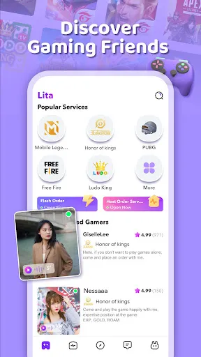 Скриншот 1 — Lita - Meet Gamer Friends