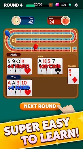 Скриншот 3 — Cribbage Classic - Card Game