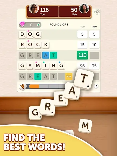 Скриншот 5 — Word Yatzy - Fun Word Puzzler