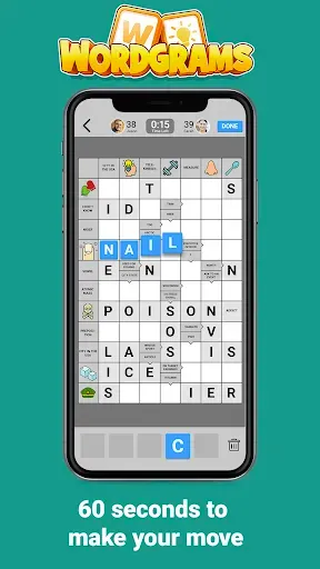 Скриншот 1 — Wordgrams - Crossword & Puzzle